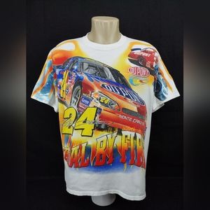 Vintage 00's Chase Authentics T-Shirt All-Over Print Jeff Gordon #24,Size:XL.